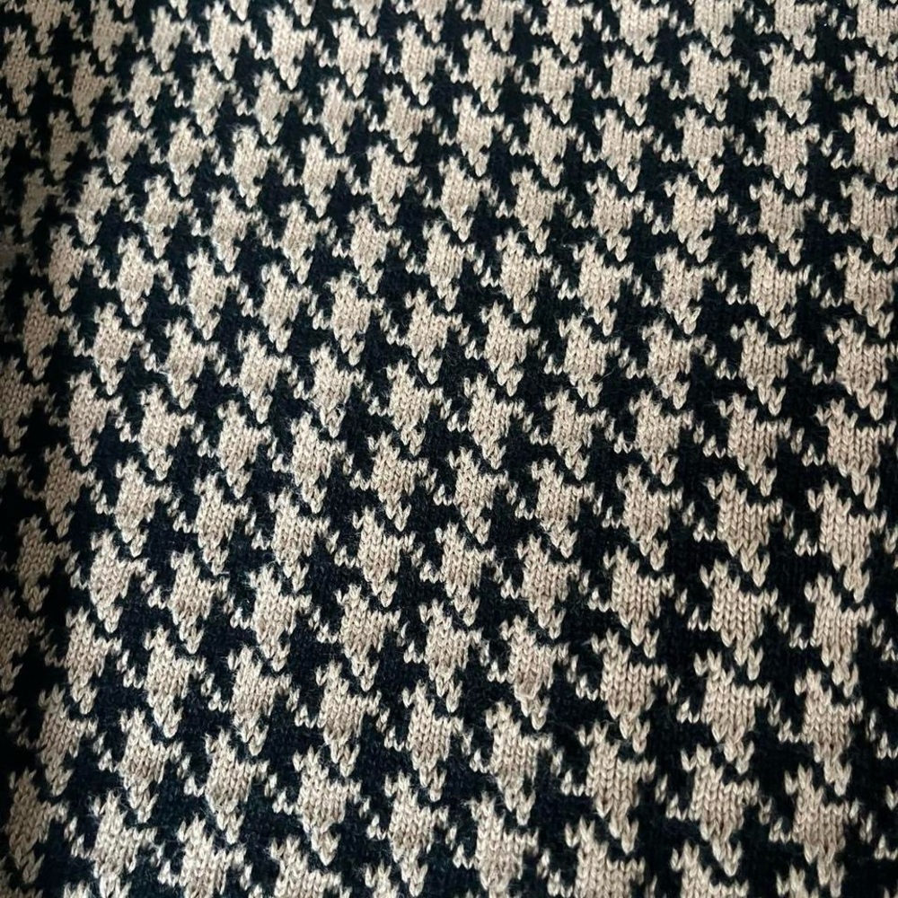 Chaps Houndstooth Sweater Jacket - image 3